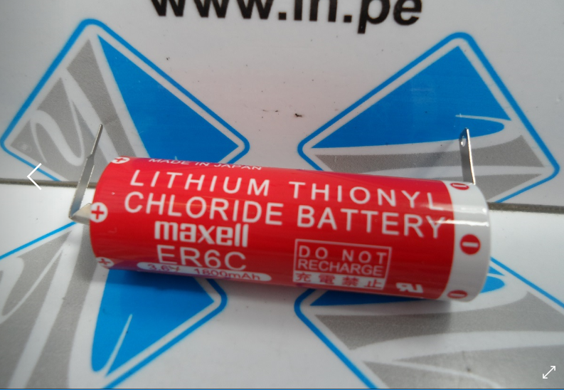 ER6C AXIAL PIN PLANA    Batería Lithium Axial PLC 3.6V, AA, 1800mAh